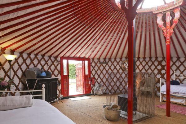 Interior of a Traditional Mongolian Yurt